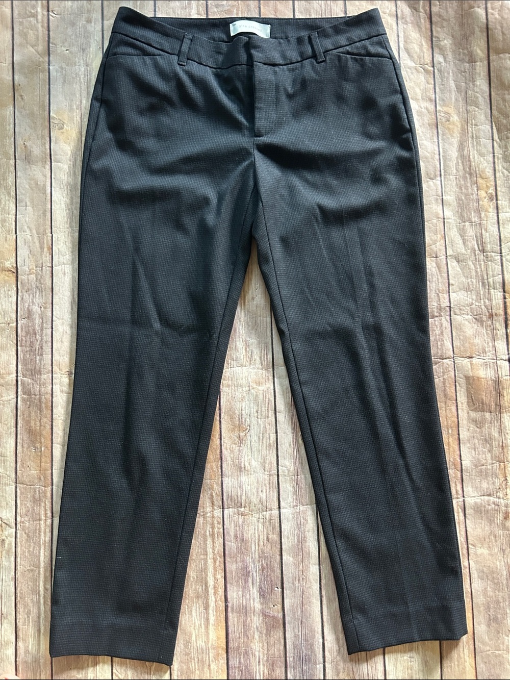 GAP Black Cropped Slim Dress Pants